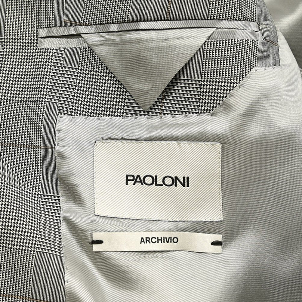PAOLONI ヴァージンウール 100% 2Bシングルテーラードスーツ|418839 - 50|GUARDAROBA MILANO OFFICIAL STORE