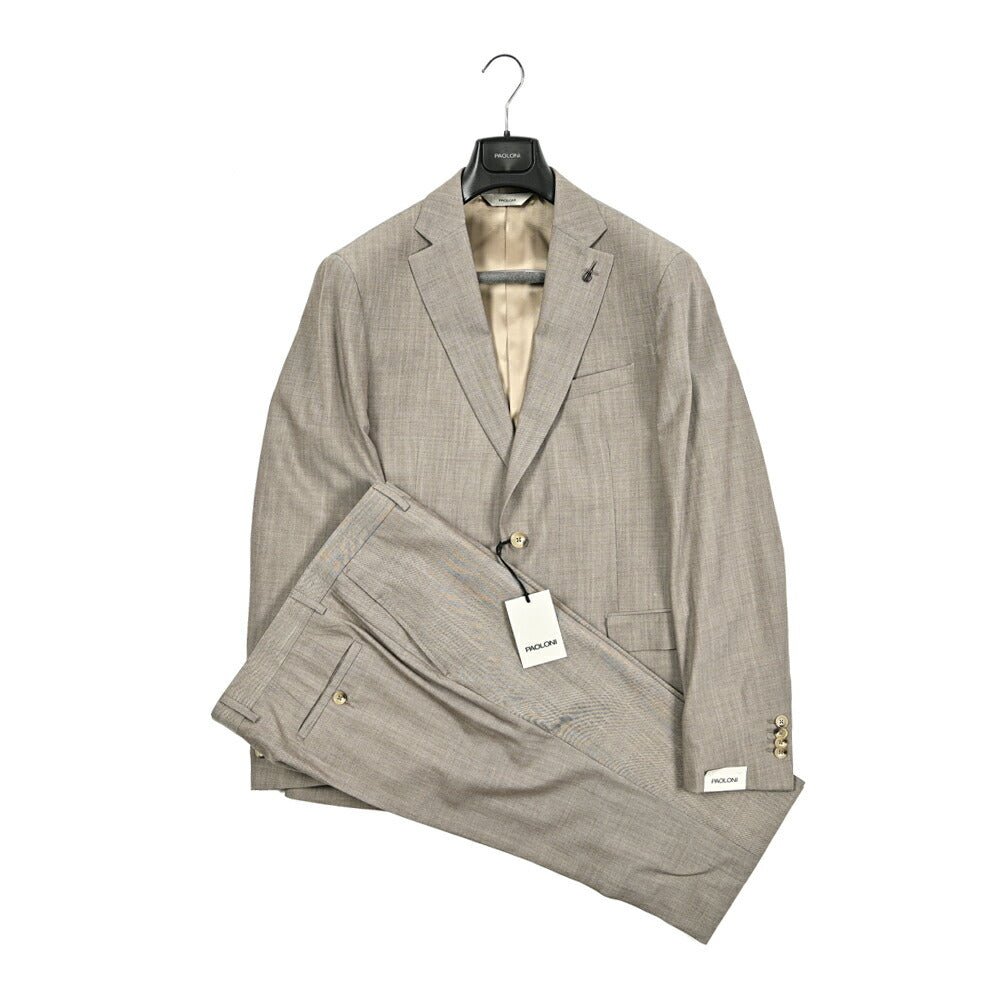 PAOLONI ウール100% 2Bシングルテーラードスーツ|418732 - 44|GUARDAROBA MILANO OFFICIAL STORE