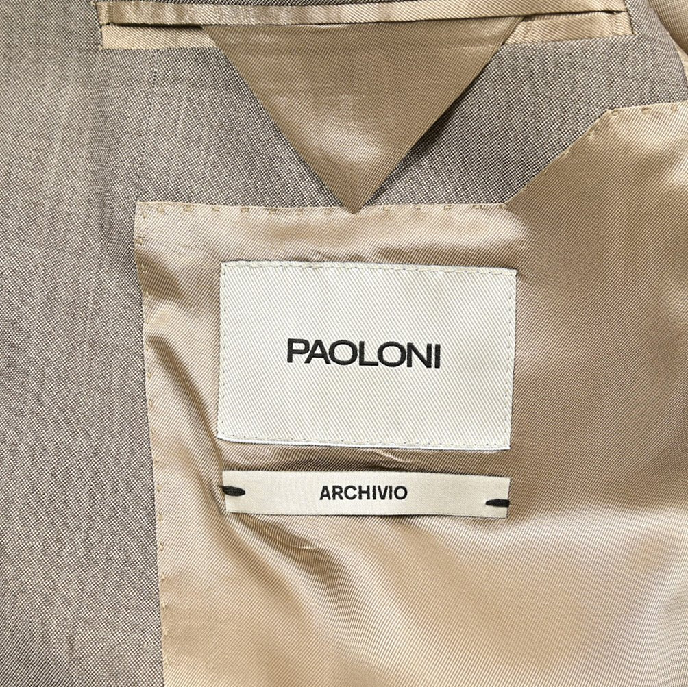 PAOLONI ウール100% 2Bシングルテーラードスーツ|418732 - 44|GUARDAROBA MILANO OFFICIAL STORE