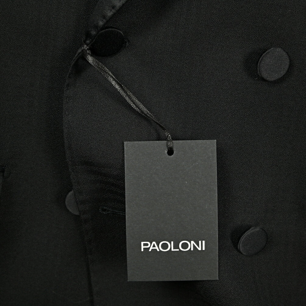 PAOLONI ヴァージンウール100% 4Bダブルタキシードジャケット / CINQUANTA|GUARDAROBA MILANO OFFICIAL STORE