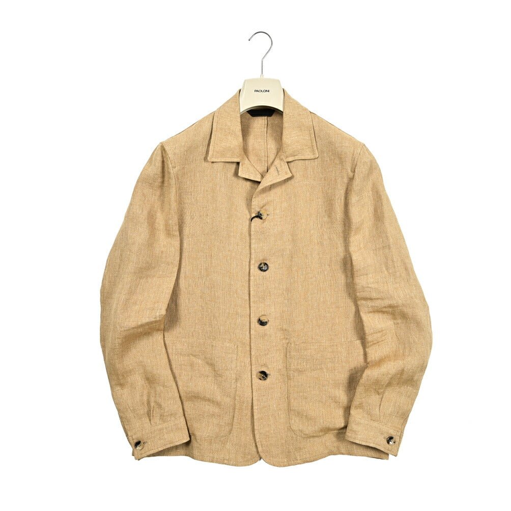 SALE|PAOLONI リネン100% オープンカラーシャツジャケット / MANIFATTURA|418861|GUARDAROBA MILANO OFFICIAL STORE