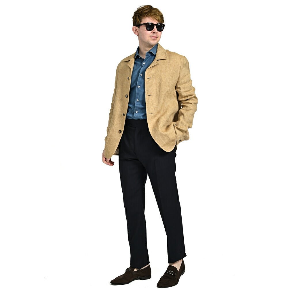 SALE|PAOLONI リネン100% オープンカラーシャツジャケット / MANIFATTURA|418861|GUARDAROBA MILANO OFFICIAL STORE