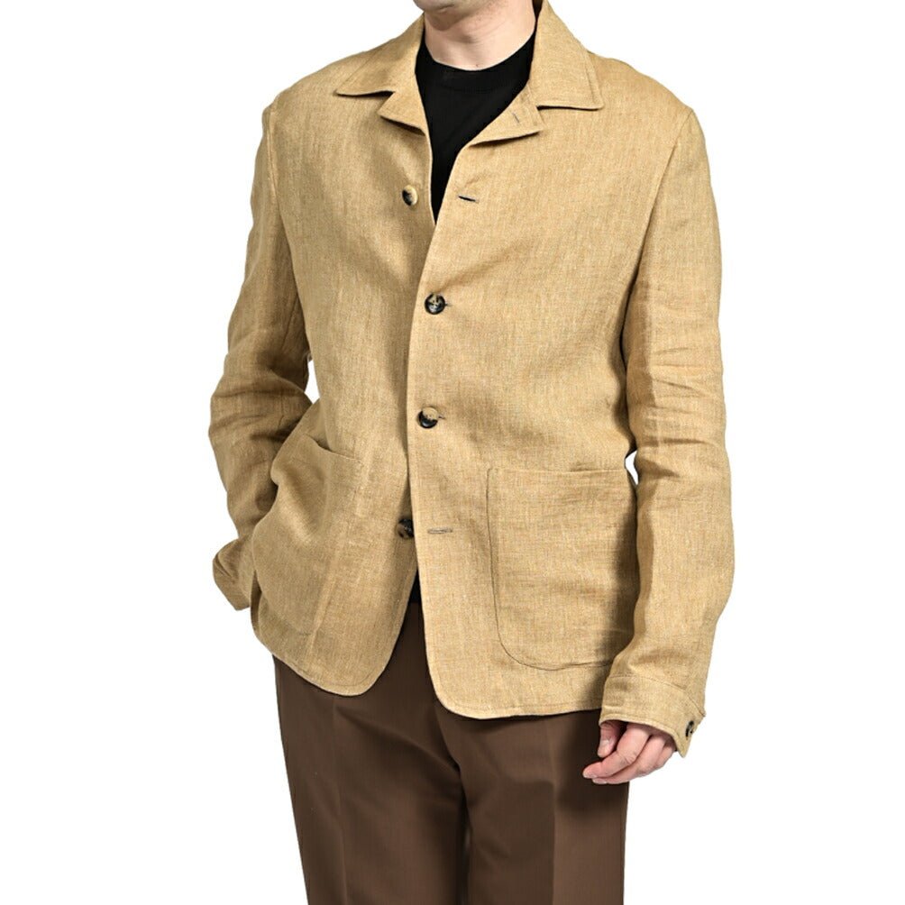 SALE|PAOLONI リネン100% オープンカラーシャツジャケット / MANIFATTURA|418861|GUARDAROBA MILANO OFFICIAL STORE