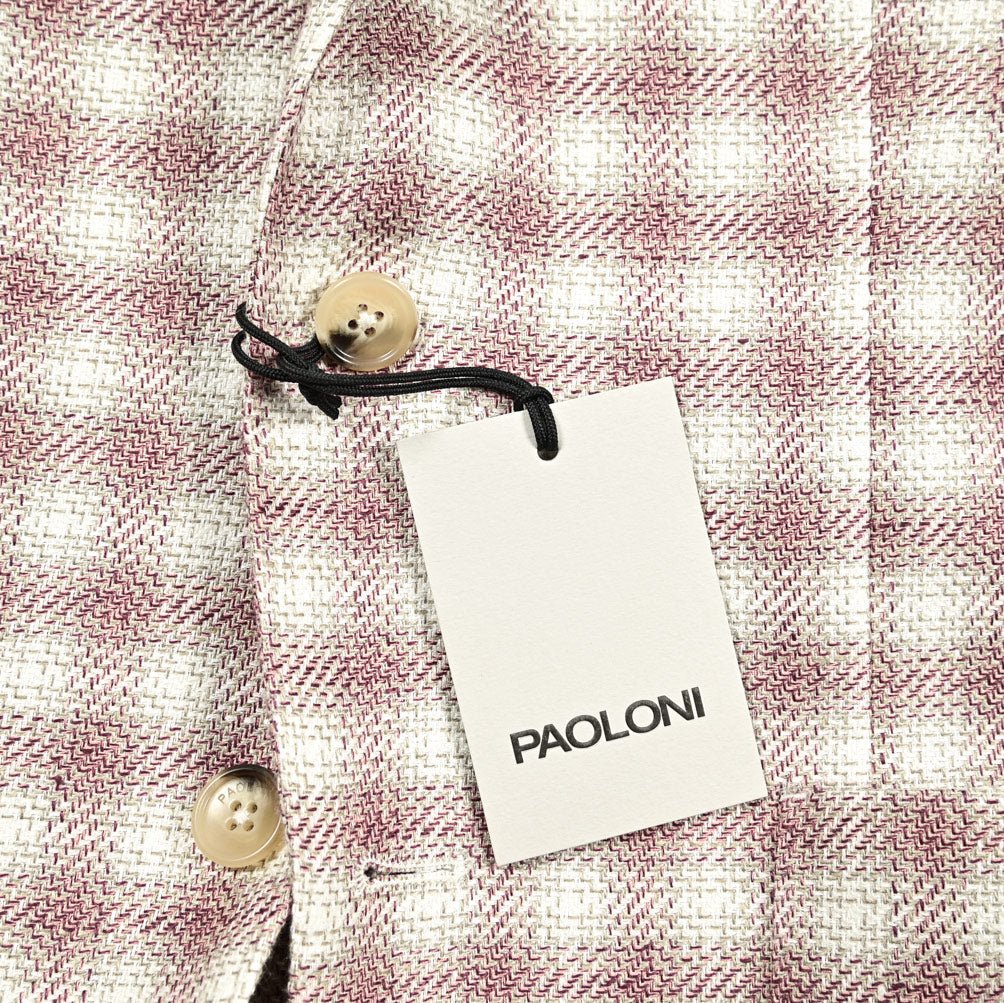 PAOLONI コットンリネン 2Bシングルテーラードジャケット|418531 - 46|GUARDAROBA MILANO OFFICIAL STORE