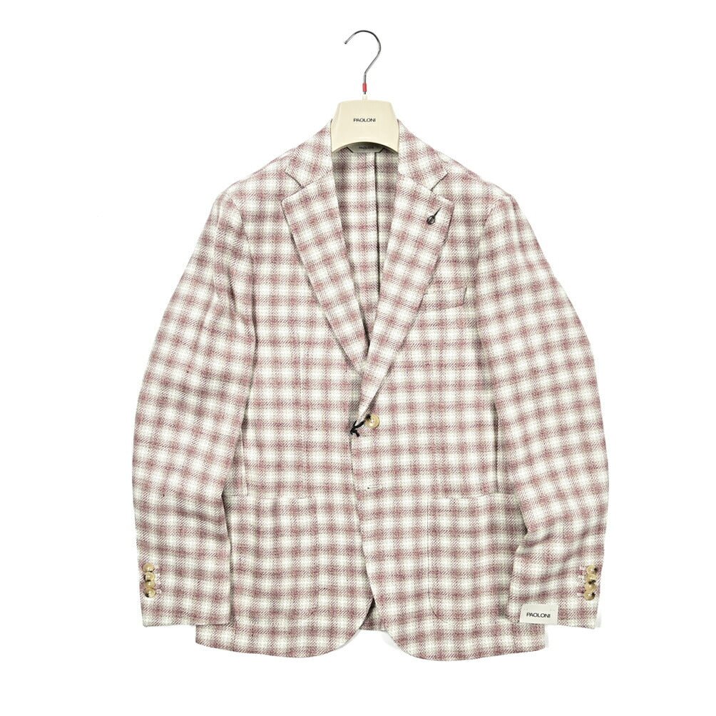 PAOLONI コットンリネン 2Bシングルテーラードジャケット|GUARDAROBA MILANO OFFICIAL STORE