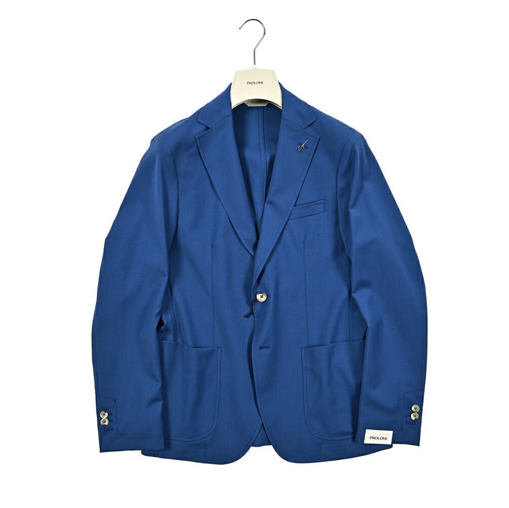 PAOLONI ストレッチウール 2Bシングルテーラードジャケット|418789 - 48|GUARDAROBA MILANO OFFICIAL STORE