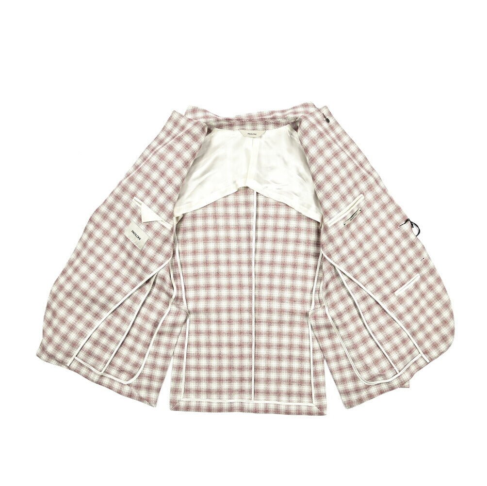 PAOLONI コットンリネン 2Bシングルテーラードジャケット|418531 - 46|GUARDAROBA MILANO OFFICIAL STORE