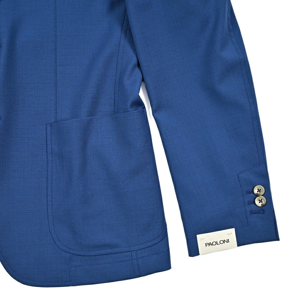 PAOLONI ストレッチウール 2Bシングルテーラードジャケット|418789 - 48|GUARDAROBA MILANO OFFICIAL STORE