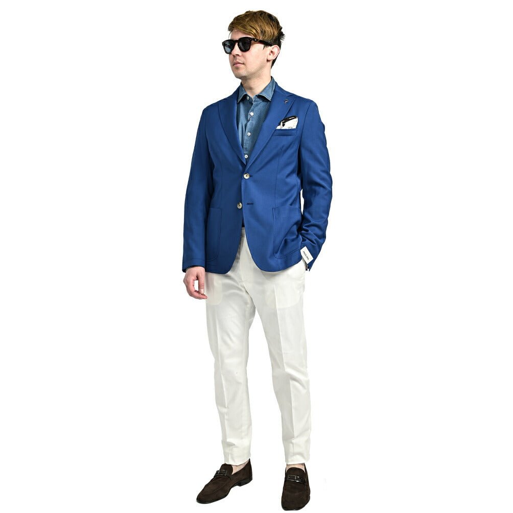 PAOLONI ストレッチウール 2Bシングルテーラードジャケット|418789 - 48|GUARDAROBA MILANO OFFICIAL STORE