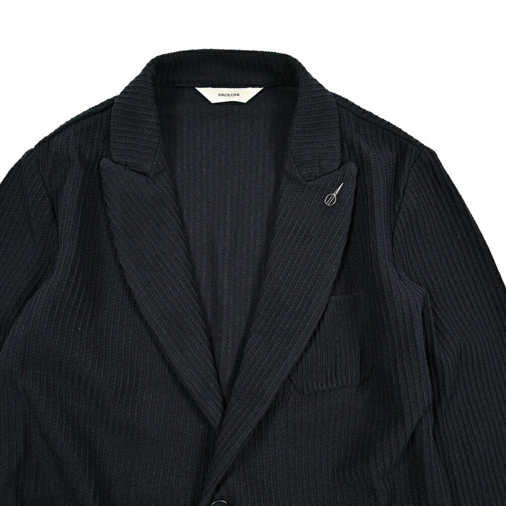 SALE|PAOLONI コットンアクリル 2Bシングルニットジャケット / CINQUANTA|418907 - 50|GUARDAROBA MILANO OFFICIAL STORE