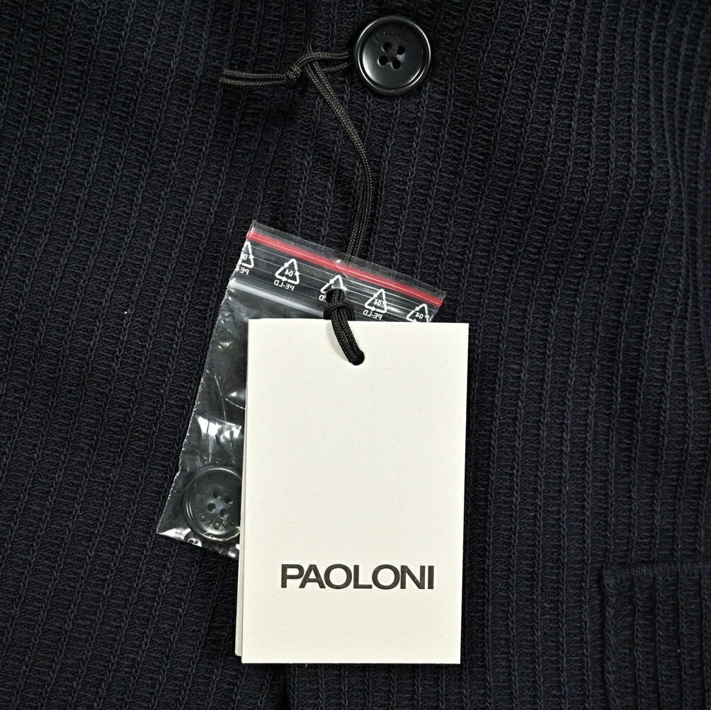 SALE|PAOLONI コットンアクリル 2Bシングルニットジャケット / CINQUANTA|418907 - 50|GUARDAROBA MILANO OFFICIAL STORE