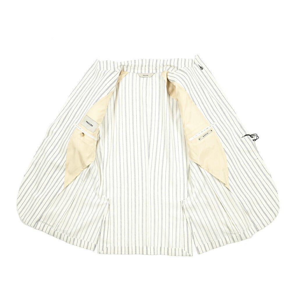 SALE|PAOLONI コットンリネン 2Bシングルテーラードジャケット / MANIFATTURA|418867 - 48|GUARDAROBA MILANO OFFICIAL STORE