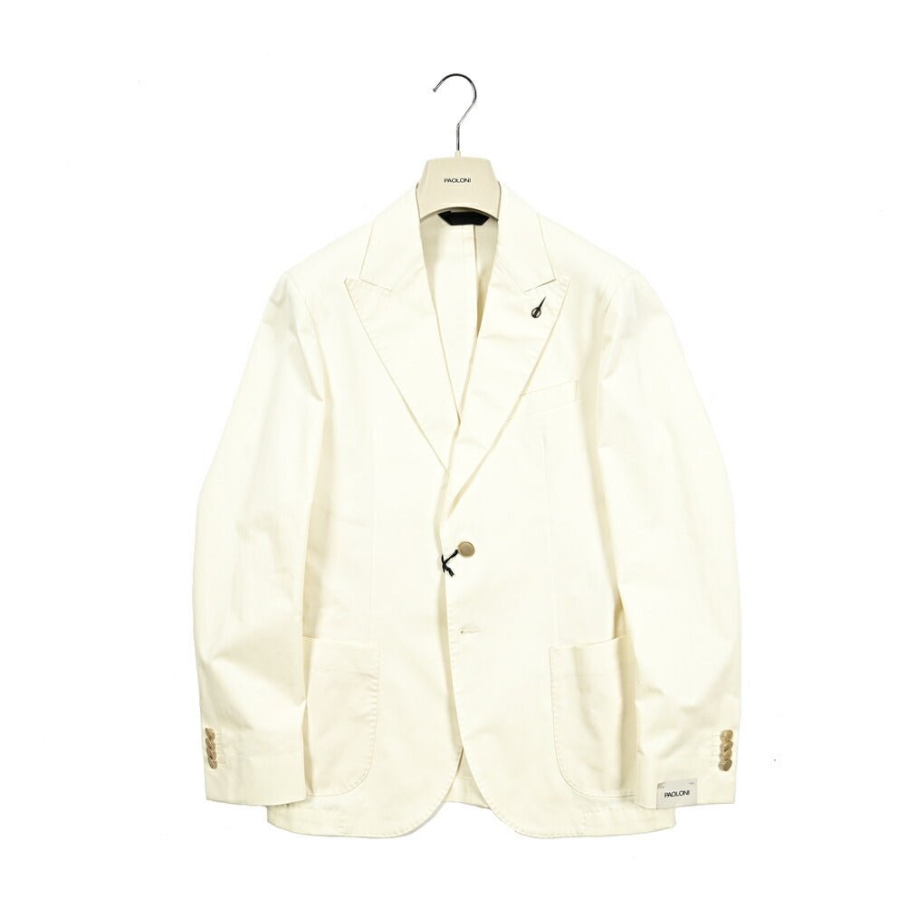 SALE|PAOLONI ストレッチコットン 2Bシングルテーラードジャケット / MANIFATTURA|418829|GUARDAROBA MILANO OFFICIAL STORE