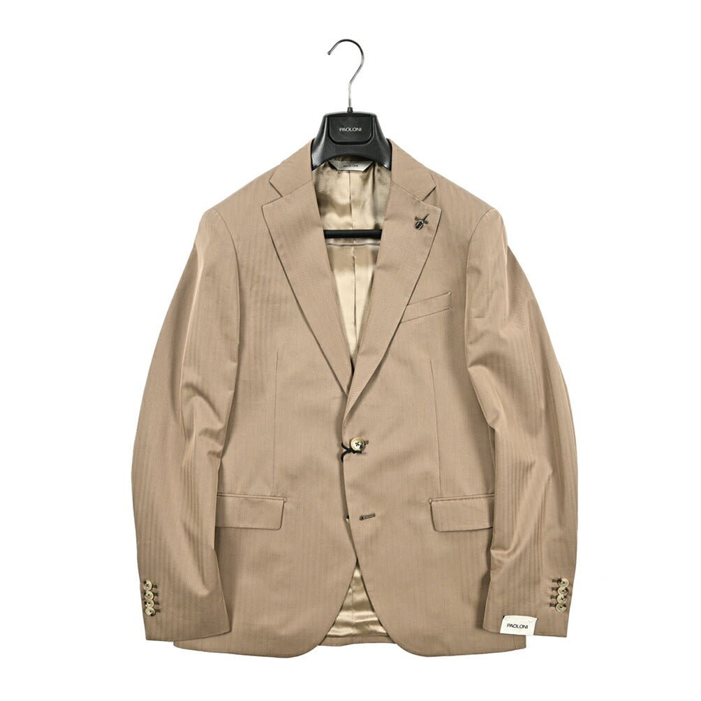 PAOLONI コットンウール 2Bシングルテーラードスーツ|418850 - 52|GUARDAROBA MILANO OFFICIAL STORE