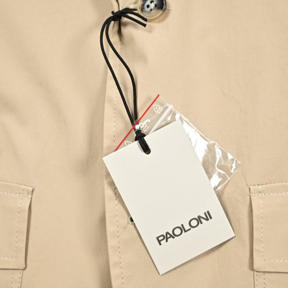 PAOLONI ストレッチコットン 段返り3Bシングルサファリジャケット|418875|GUARDAROBA MILANO OFFICIAL STORE