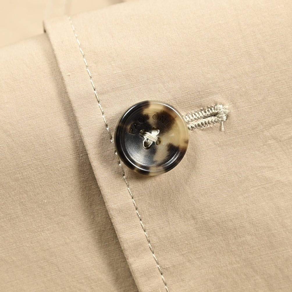 PAOLONI ストレッチコットン 段返り3Bシングルサファリジャケット|418875|GUARDAROBA MILANO OFFICIAL STORE