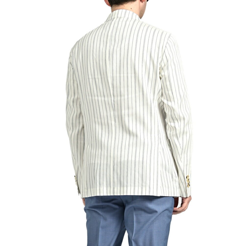 PAOLONI コットンリネン 6Bダブルテーラードジャケット / MANIFATTURA|GUARDAROBA MILANO OFFICIAL STORE