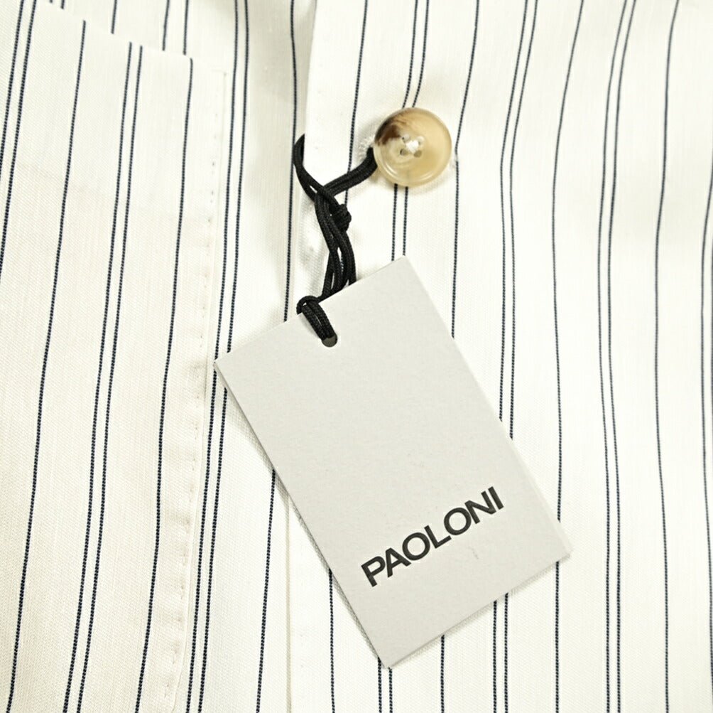 PAOLONI コットンリネン 6Bダブルテーラードジャケット / MANIFATTURA|GUARDAROBA MILANO OFFICIAL STORE