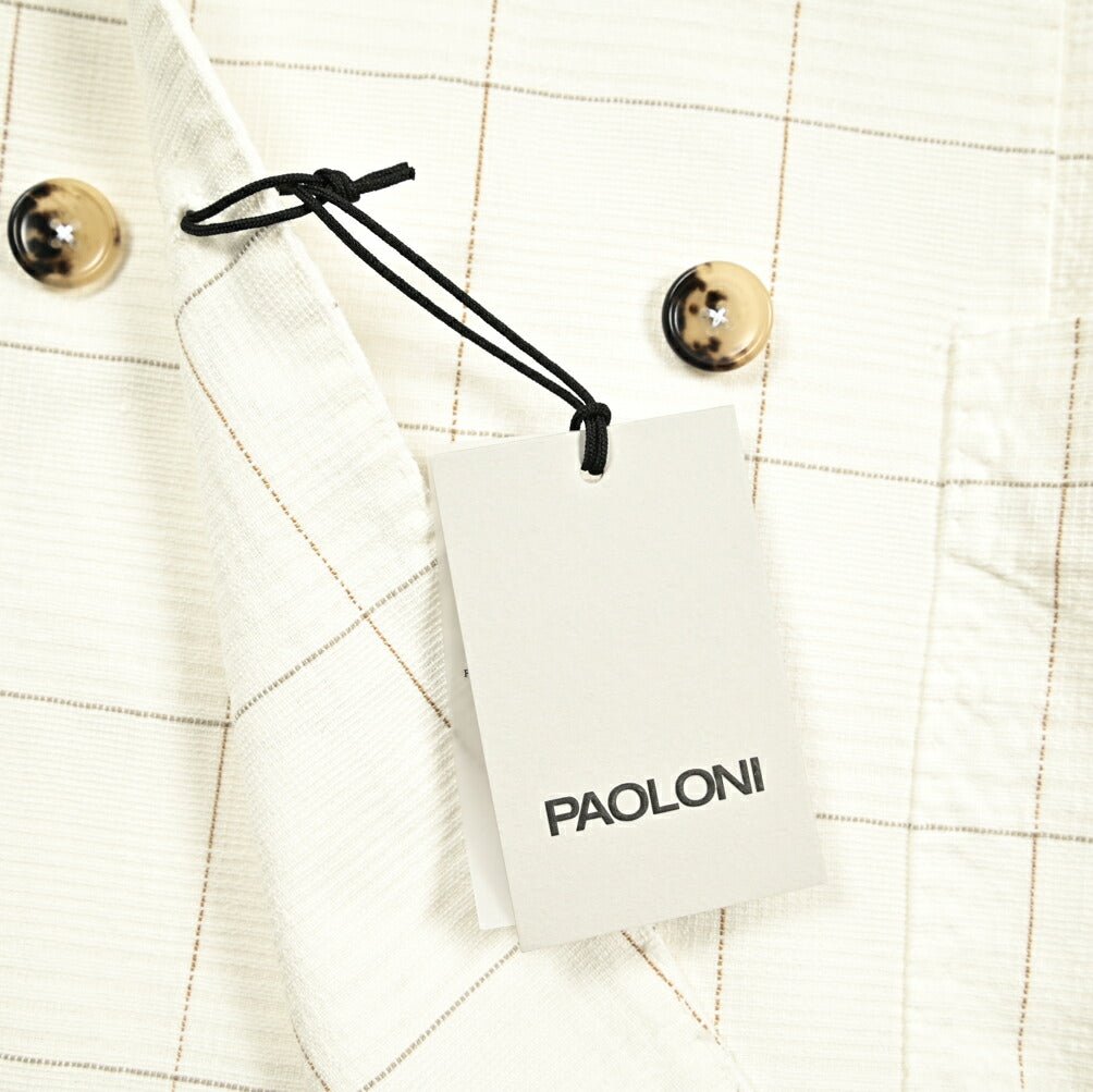 SALE|PAOLONI コットンリネン 6Bダブルテーラードジャケット / MANIFATTURA|418821|GUARDAROBA MILANO OFFICIAL STORE