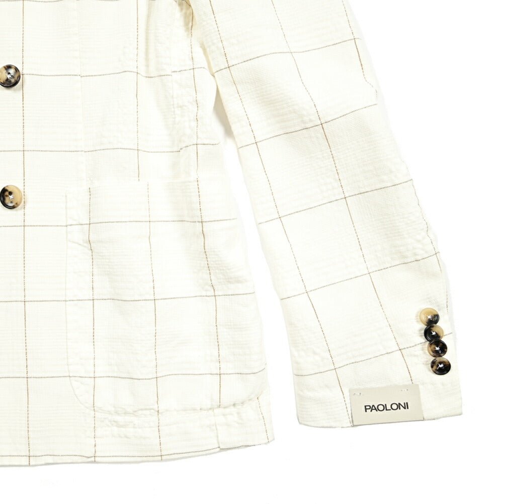 SALE|PAOLONI コットンリネン 6Bダブルテーラードジャケット / MANIFATTURA|418821|GUARDAROBA MILANO OFFICIAL STORE