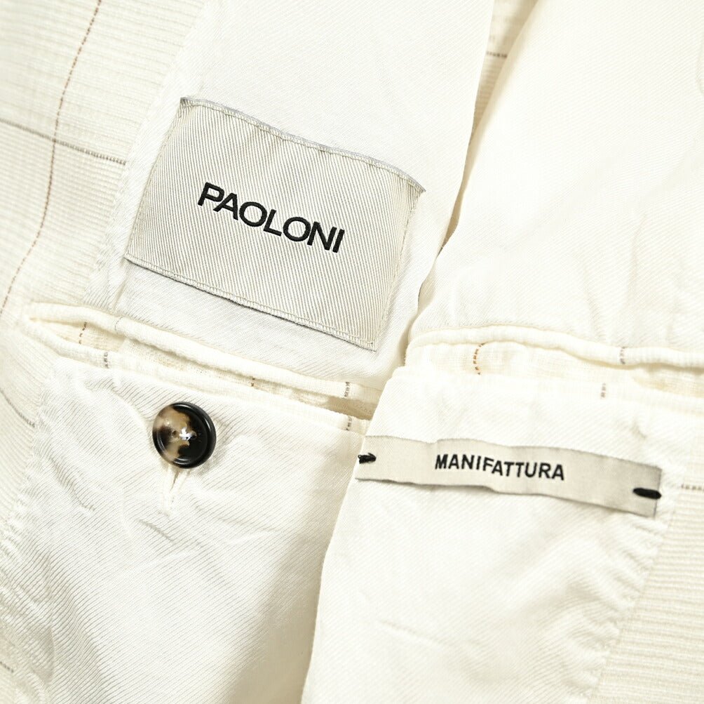 SALE|PAOLONI コットンリネン 6Bダブルテーラードジャケット / MANIFATTURA|418821|GUARDAROBA MILANO OFFICIAL STORE