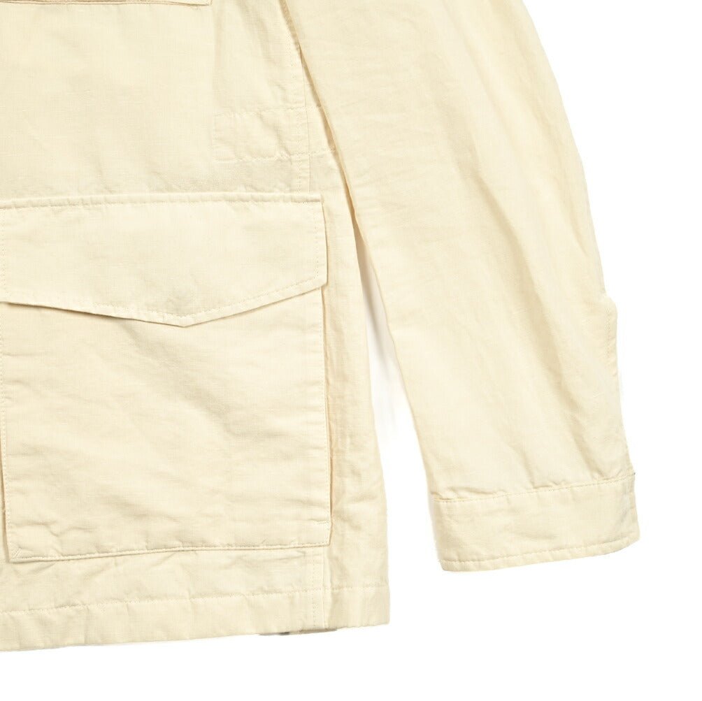 SALE|PAOLONI コットンリネン オープンカラーサファリジャケット / MANIFATTURA|418767|GUARDAROBA MILANO OFFICIAL STORE