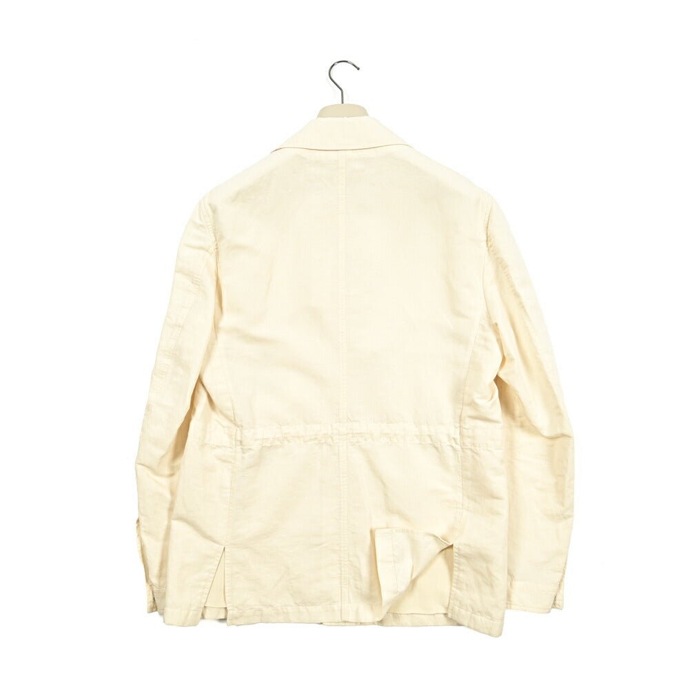 SALE|PAOLONI コットンリネン オープンカラーサファリジャケット / MANIFATTURA|418767|GUARDAROBA MILANO OFFICIAL STORE