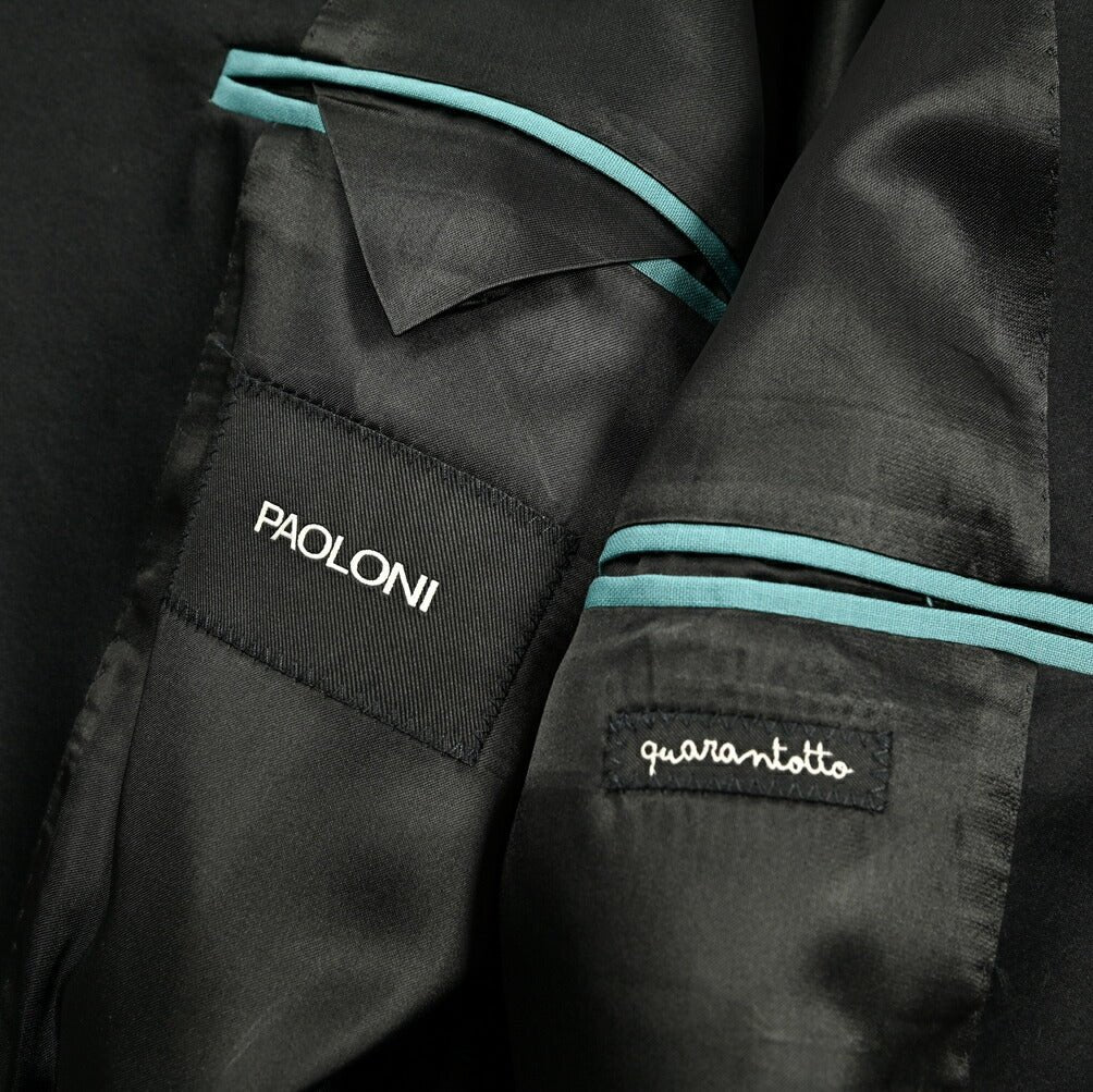 PAOLONI QUARANTOTTO ストレッチウール 1Bシングルタキシードスーツ|418701 - 48|GUARDAROBA MILANO OFFICIAL STORE