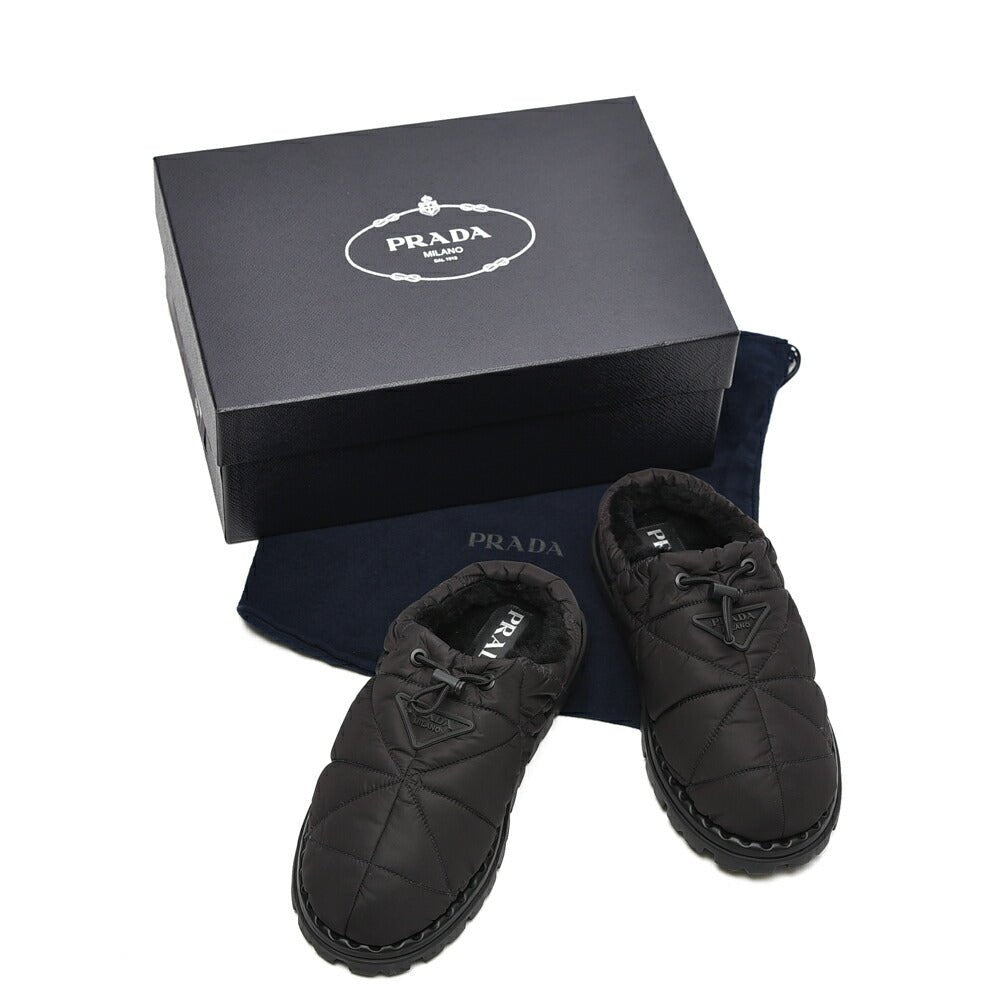 PRADA RE - NYLON エコニール100% 裏ボアパデッドサボ(サンダル)|415929 - 6|GUARDAROBA MILANO OFFICIAL STORE