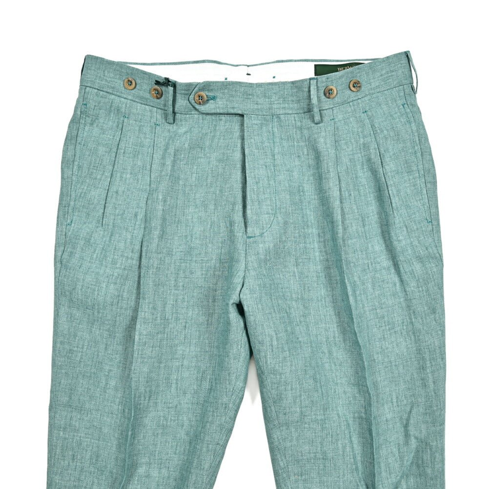Pre SUMMER SALE|BERWICH BARBER リネン100% ツータックスラックス|422227 - 48|GUARDAROBA MILANO OFFICIAL STORE