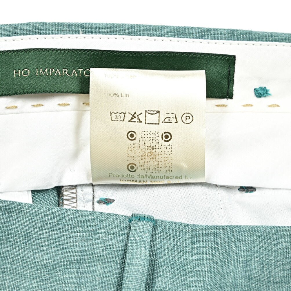 Pre SUMMER SALE|BERWICH BARBER リネン100% ツータックスラックス|422227 - 48|GUARDAROBA MILANO OFFICIAL STORE