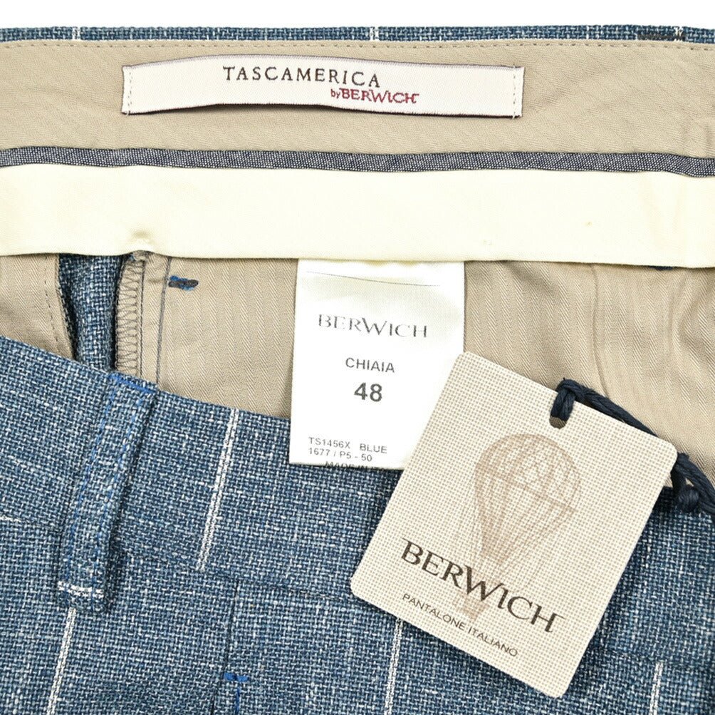Pre SUMMER SALE|BERWICH CHIAIA コットン100% ワンタックスラックス / TASCAMERICA|421691 - 42|GUARDAROBA MILANO OFFICIAL STORE
