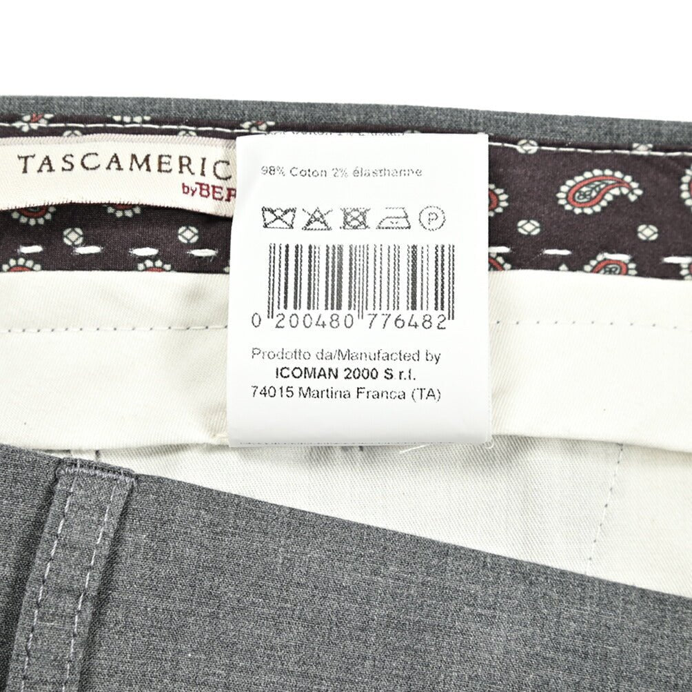 Pre SUMMER SALE|BERWICH MORELLO ストレッチコットン ノータックスラックス / TASCAMERICA|421683 - 46|GUARDAROBA MILANO OFFICIAL STORE