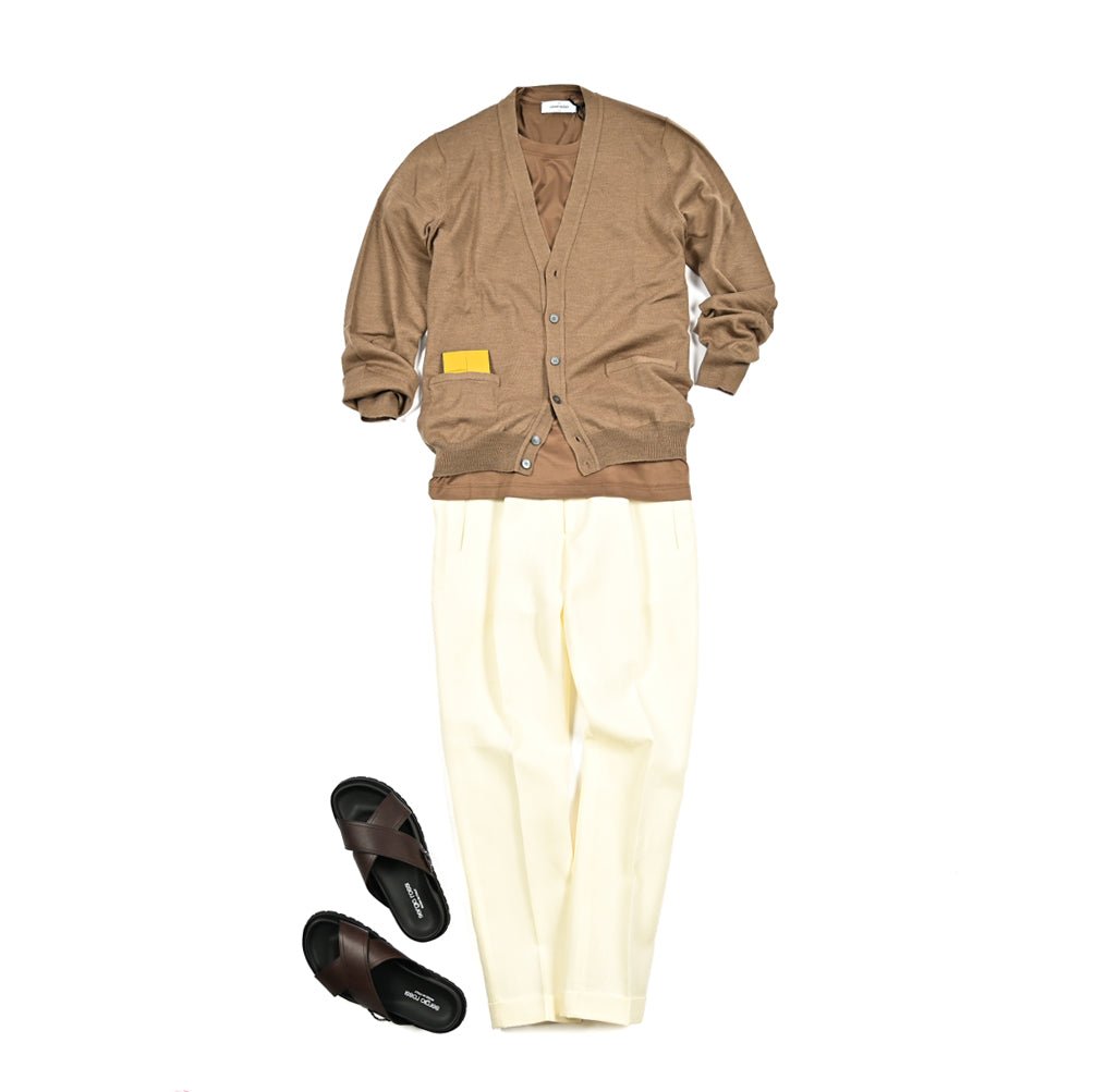 Pre SUMMER SALE|BERWICH RETRO ELAX リネン100% ワンタックイージースラックス|422258 - 48|GUARDAROBA MILANO OFFICIAL STORE