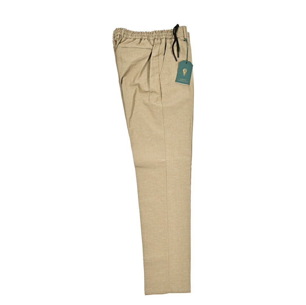 Pre SUMMER SALE|BERWICH SPIAGGIA コットンリネン ノータックイージースラックス|422233 - 50|GUARDAROBA MILANO OFFICIAL STORE