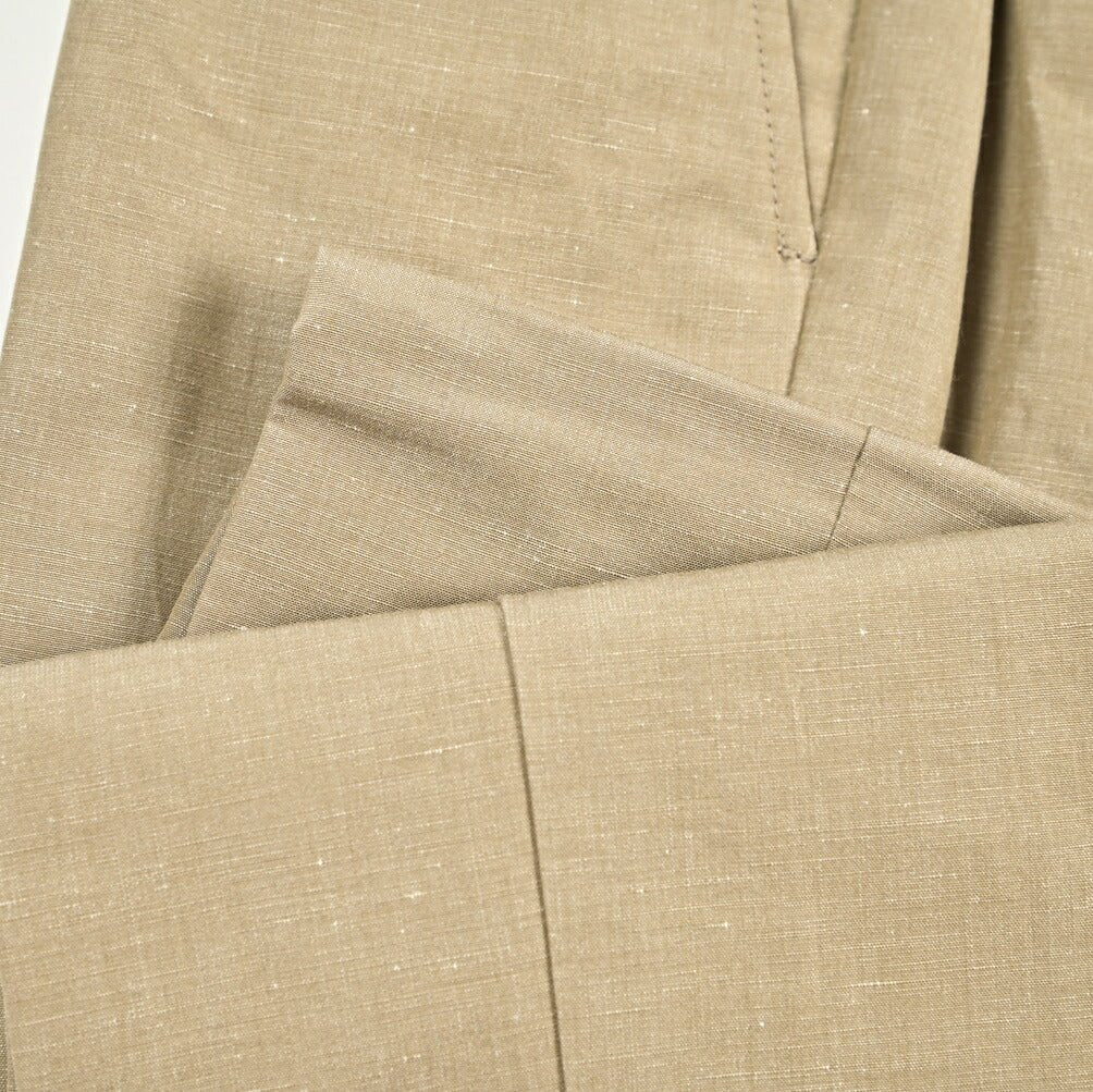 Pre SUMMER SALE|BERWICH SPIAGGIA コットンリネン ノータックイージースラックス|422233 - 50|GUARDAROBA MILANO OFFICIAL STORE