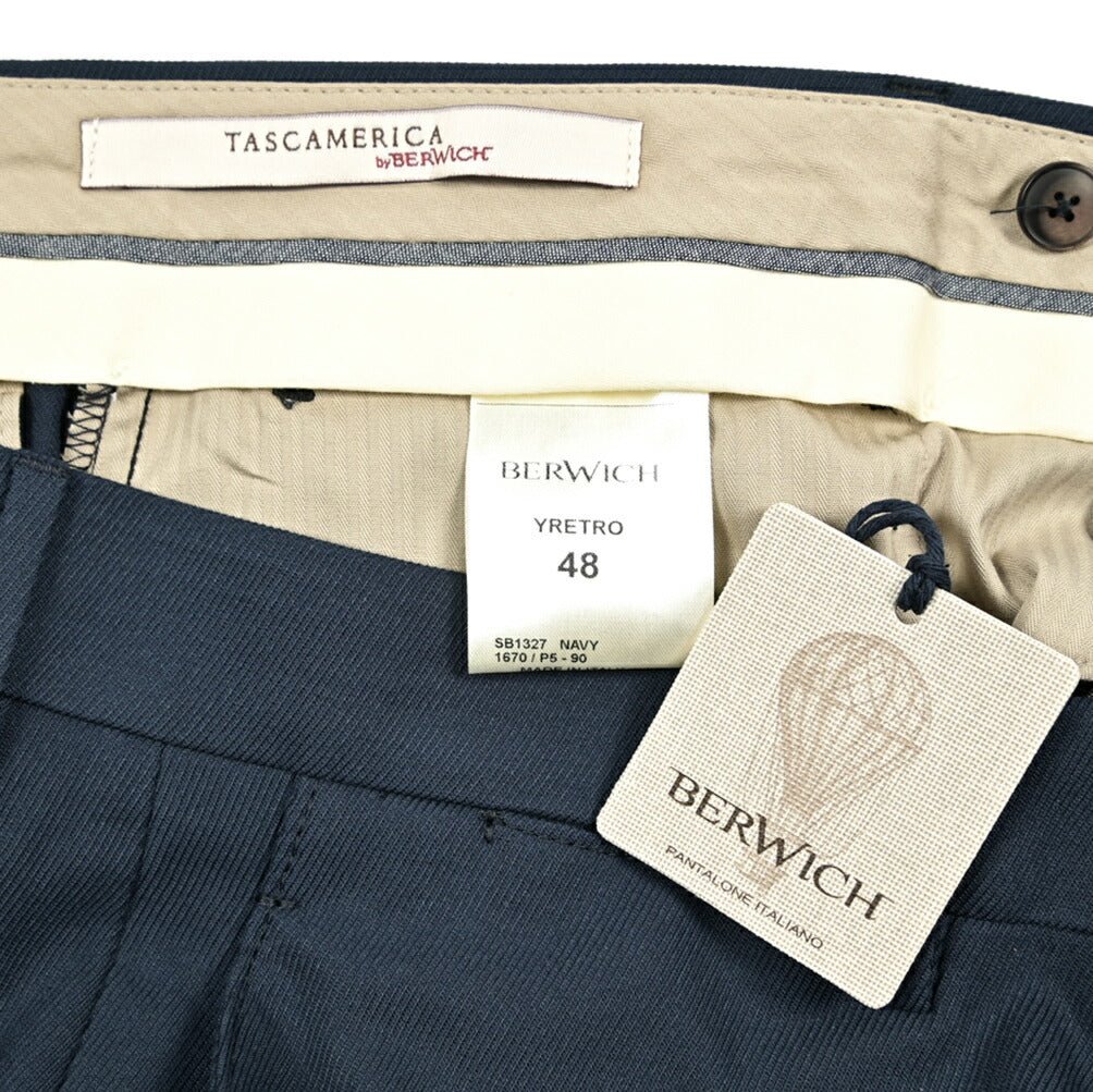 Pre SUMMER SALE|BERWICH Y RETRO コットン100% ノータックスラックス / TASCAMERICA|421759 - 46|GUARDAROBA MILANO OFFICIAL STORE