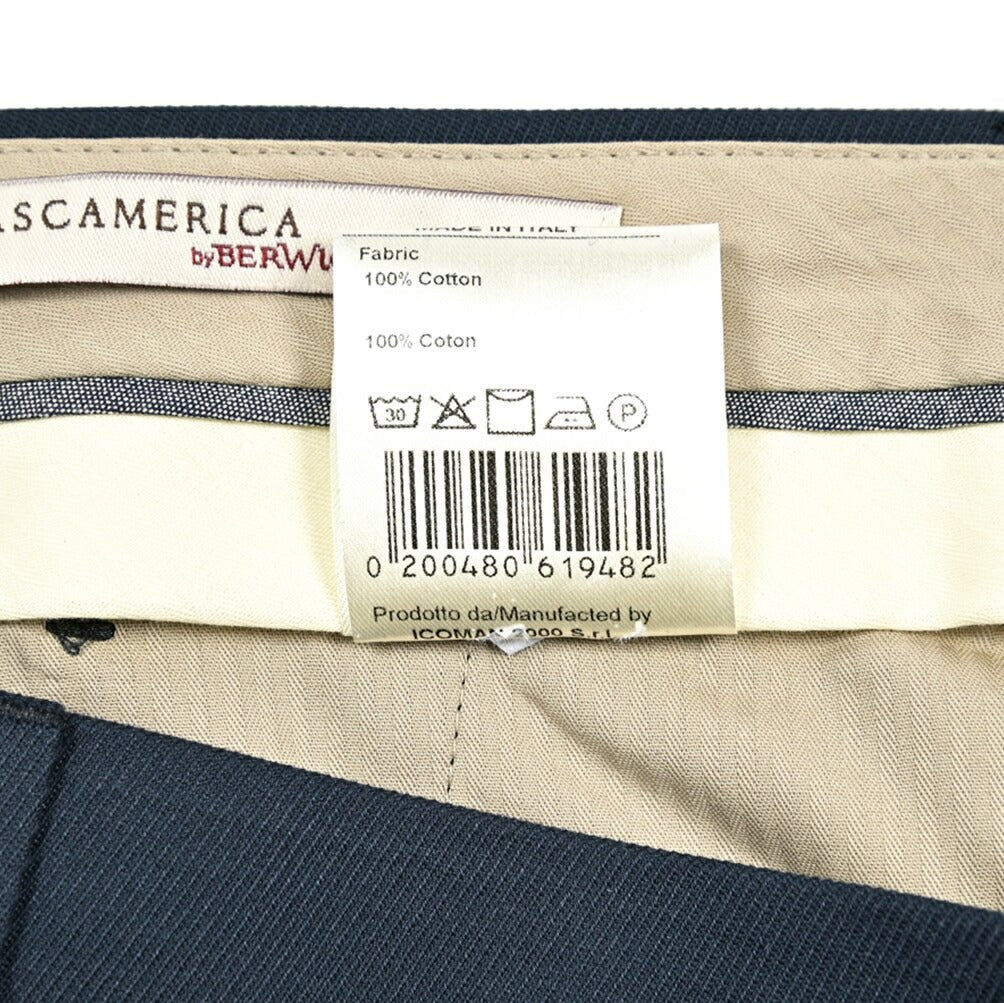 Pre SUMMER SALE|BERWICH Y RETRO コットン100% ノータックスラックス / TASCAMERICA|421759 - 46|GUARDAROBA MILANO OFFICIAL STORE