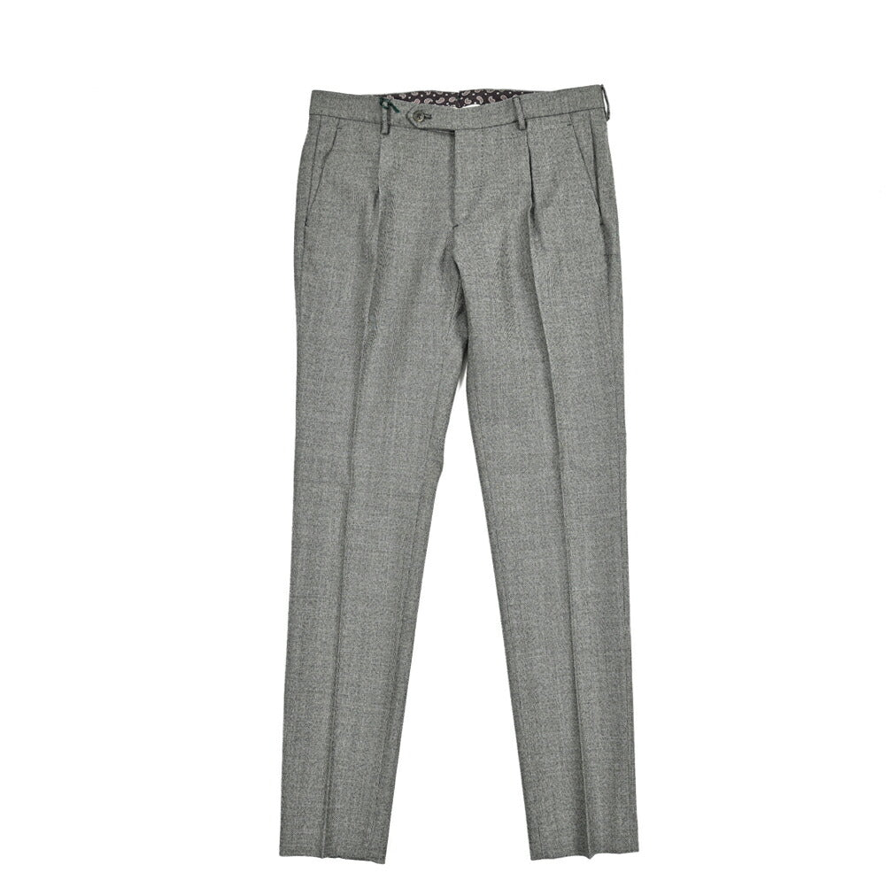SALE|BERWICH MORELLO ヴァージンウール100% シャークスキンワンタックスラックス|413389 - 46|GUARDAROBA MILANO OFFICIAL STORE