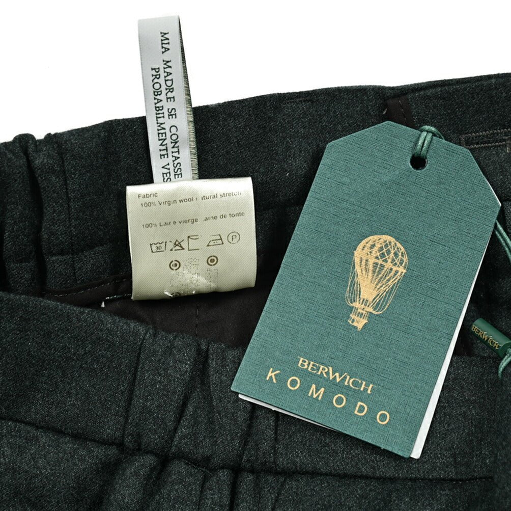 SALE|BERWICH MORELLO ヴァージンウール100% ナチュラルストレッチ ノータックスラックス|413333 - 46|GUARDAROBA MILANO OFFICIAL STORE