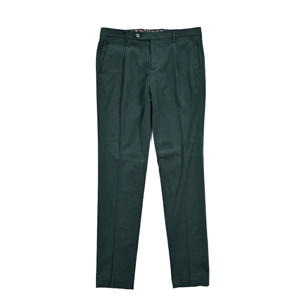 PRE WINTER SALE対象|BERWICH MORELLO ストレッチコットン 微起毛ワンタックチノスラックス|GUARDAROBA MILANO OFFICIAL STORE