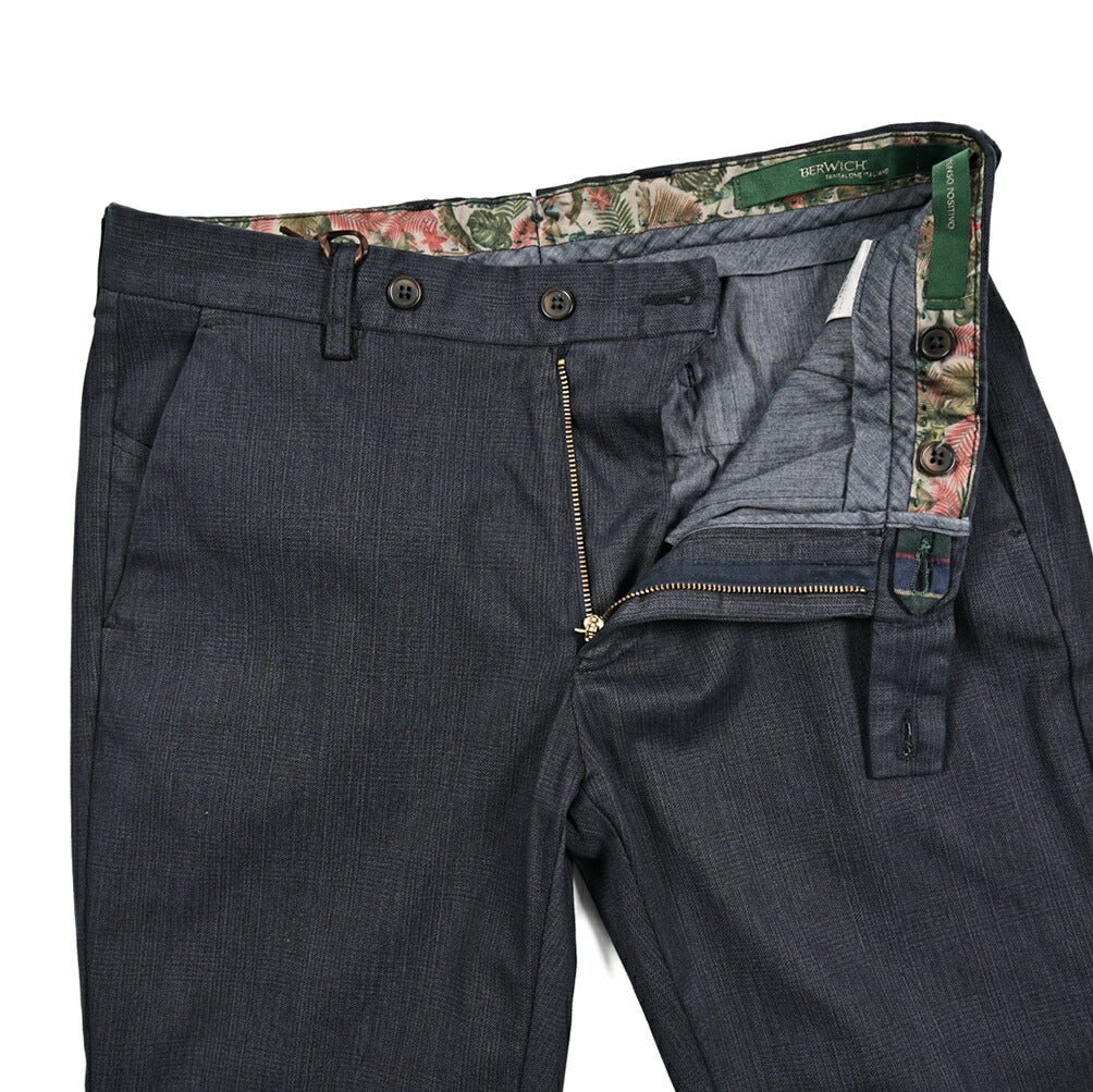 SALE|BERWICH MORELLO ストレッチコットン ノータックチノスラックス|413409 - 46|GUARDAROBA MILANO OFFICIAL STORE