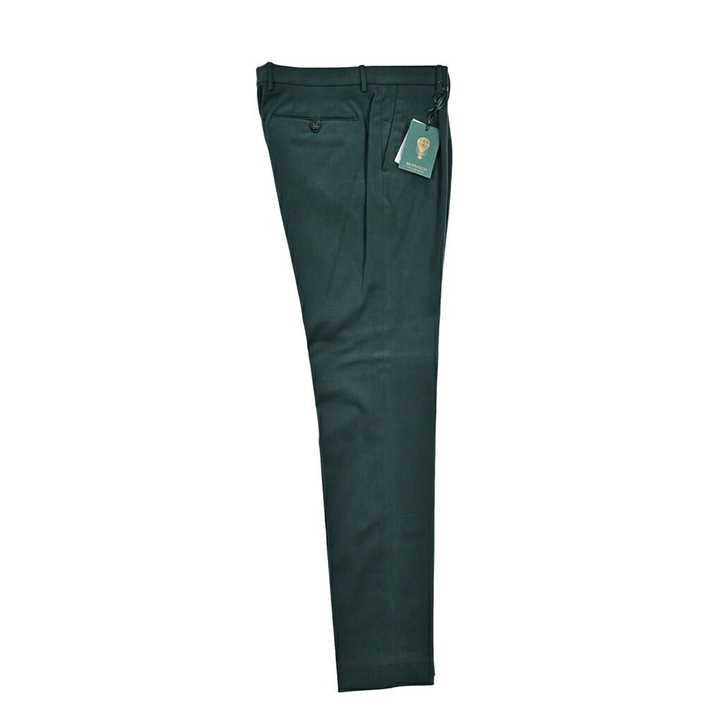 PRE WINTER SALE対象|BERWICH MORELLO ストレッチコットン 微起毛ワンタックチノスラックス|GUARDAROBA MILANO OFFICIAL STORE
