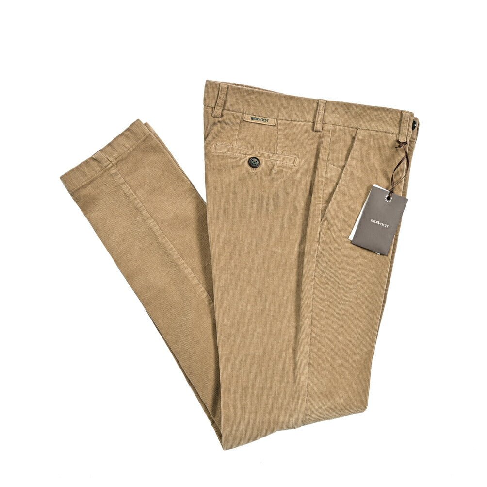SALE|BERWICH MORELLO ストレッチコットン コーデュロイノータックスラックス|413419 - 48|GUARDAROBA MILANO OFFICIAL STORE