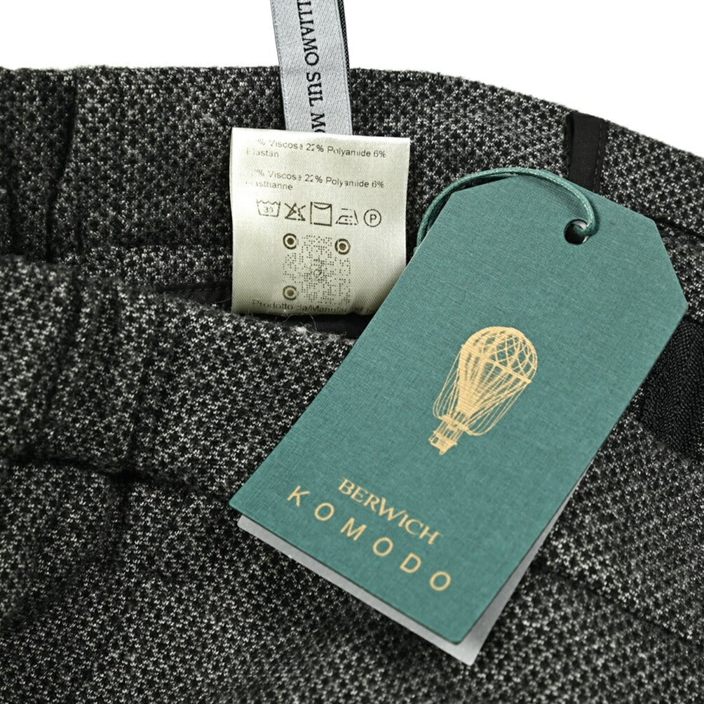 SALE|BERWICH MORELLO ストレッチジャージー ノータックスラックス|413341 - 46|GUARDAROBA MILANO OFFICIAL STORE