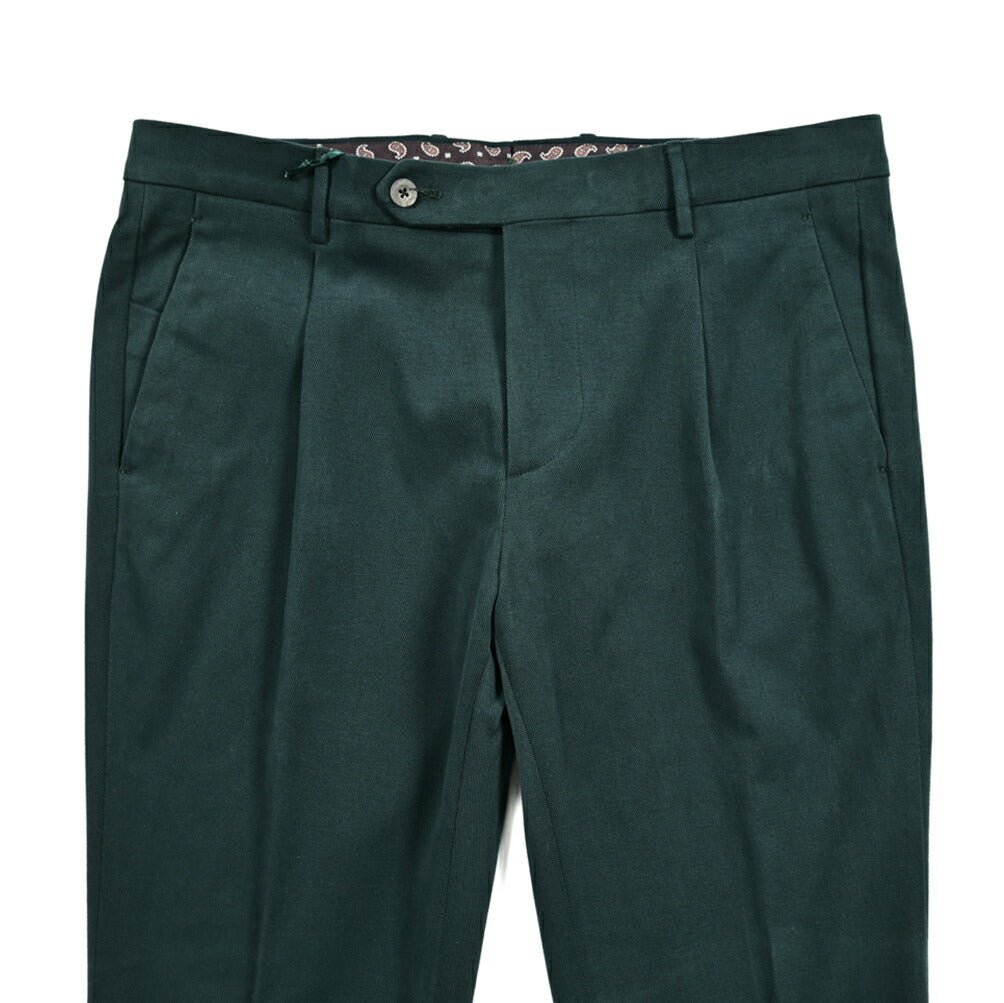 PRE WINTER SALE対象|BERWICH MORELLO ストレッチコットン 微起毛ワンタックチノスラックス|GUARDAROBA MILANO OFFICIAL STORE