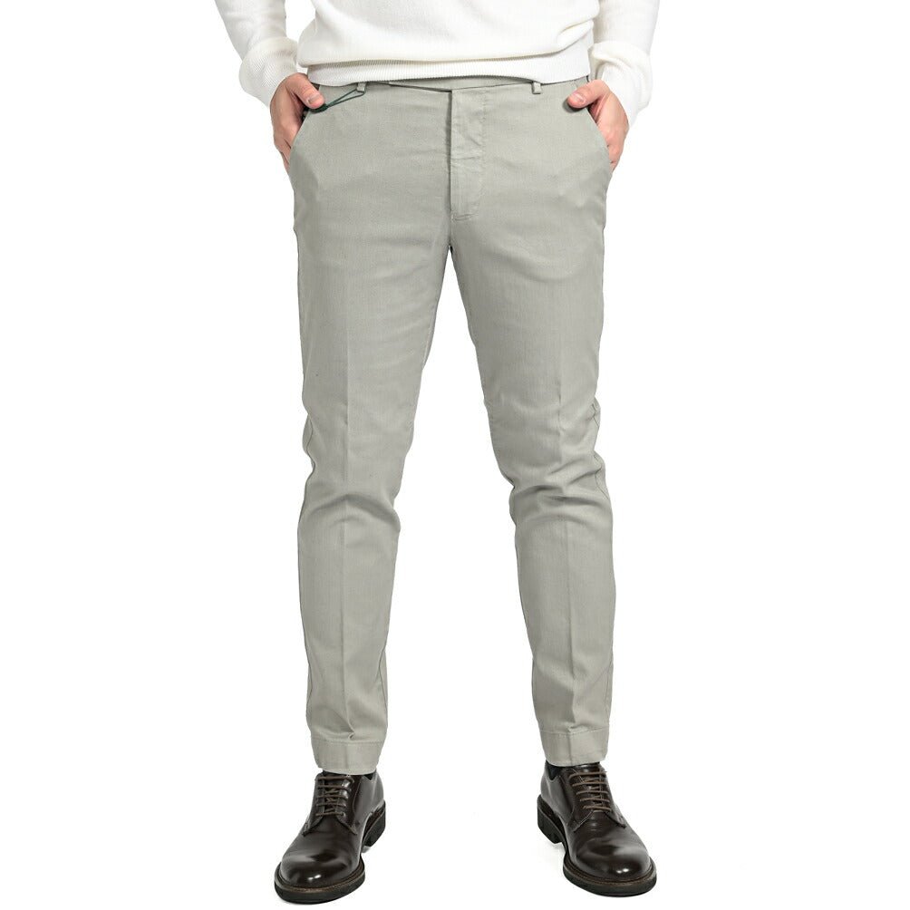SALE|BERWICH MORELLO ストレッチコットン ノータックチノスラックス|413048 - 46|GUARDAROBA MILANO OFFICIAL STORE