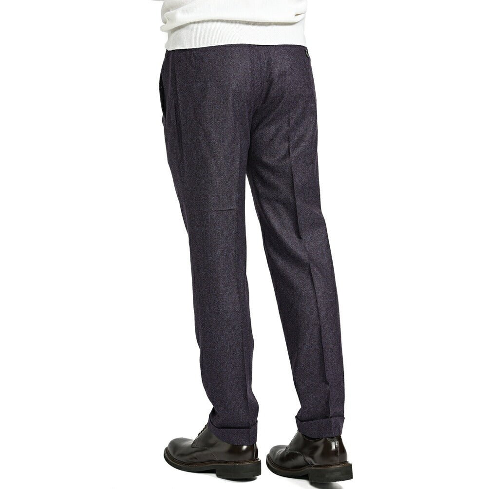 SALE|BERWICH MORELLO ウールフランネル ノータックスラックス|413325|GUARDAROBA MILANO OFFICIAL STORE