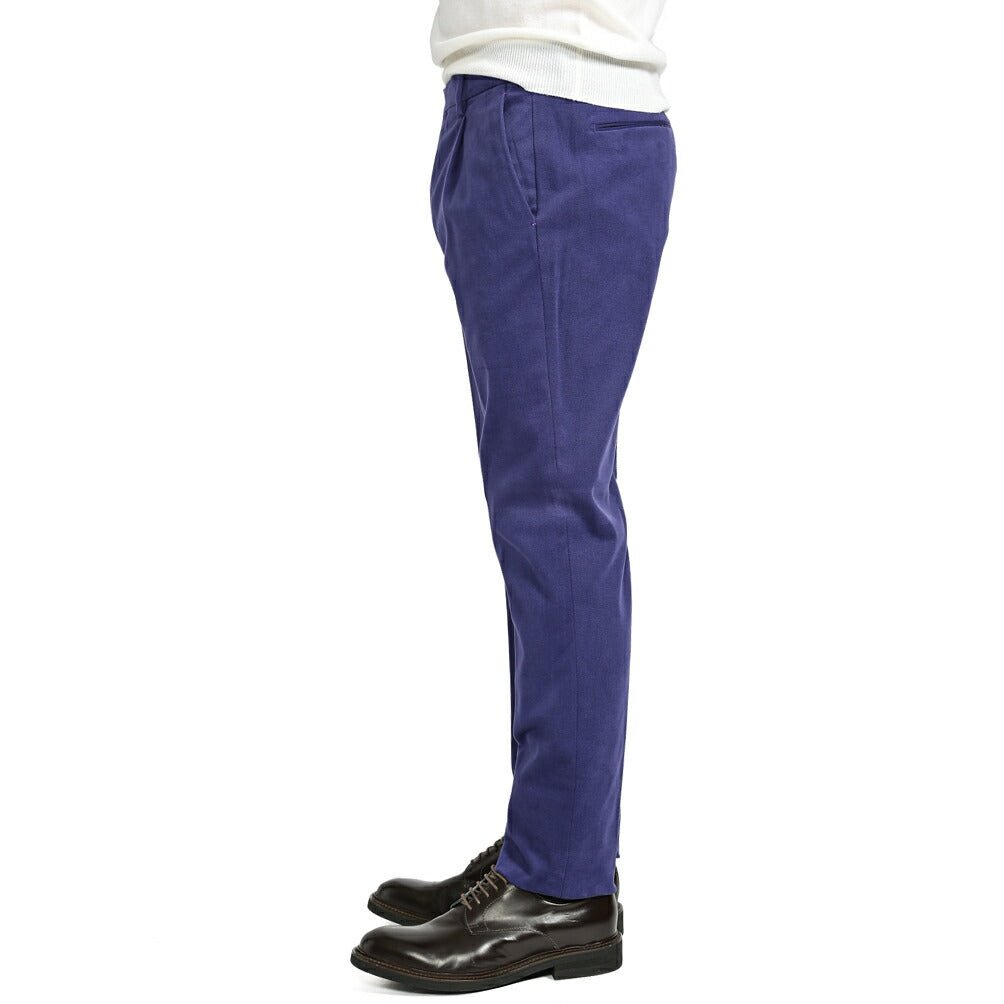 PRE WINTER SALE対象|BERWICH MORELLO ストレッチコットン ワンタックチノスラックス|GUARDAROBA MILANO OFFICIAL STORE