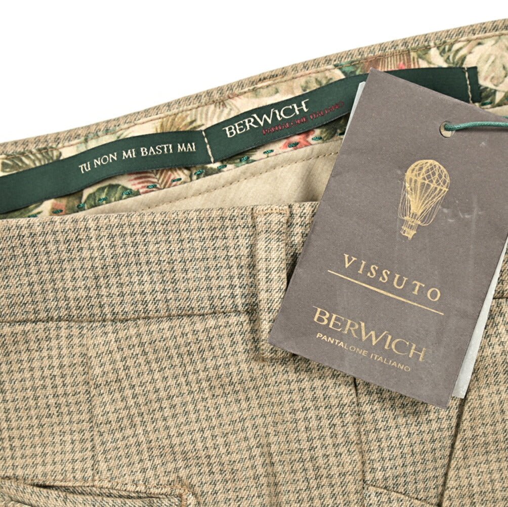 SALE|BERWICH MORELLO ストレッチコットン ノータックチノスラックス|413048 - 46|GUARDAROBA MILANO OFFICIAL STORE